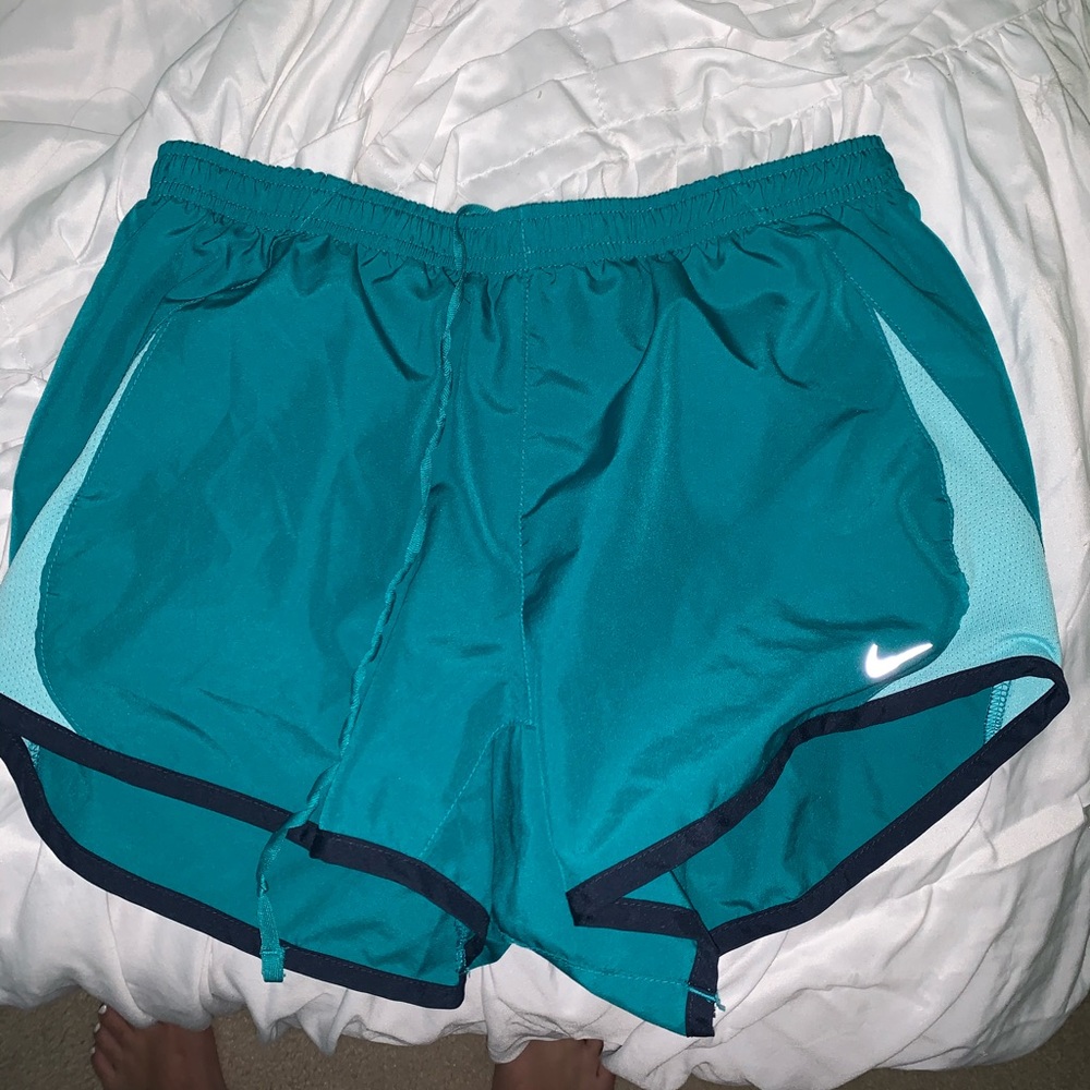 Turquoise blue Nike shorts
